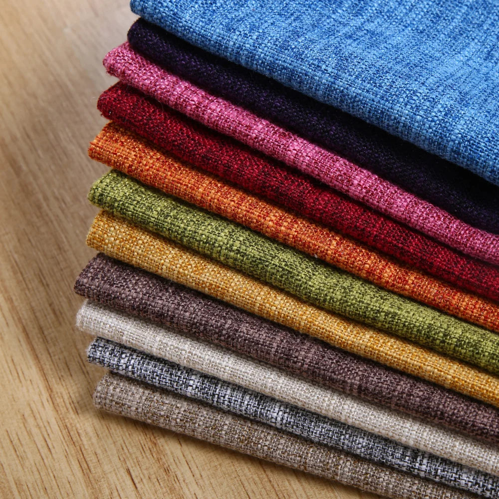 MACT Faux Linen Throw Pillow Cover Home Decorative Pillowcase for Sofa Cafe Modern Solid Color Cushion Cover Square Pillow Case