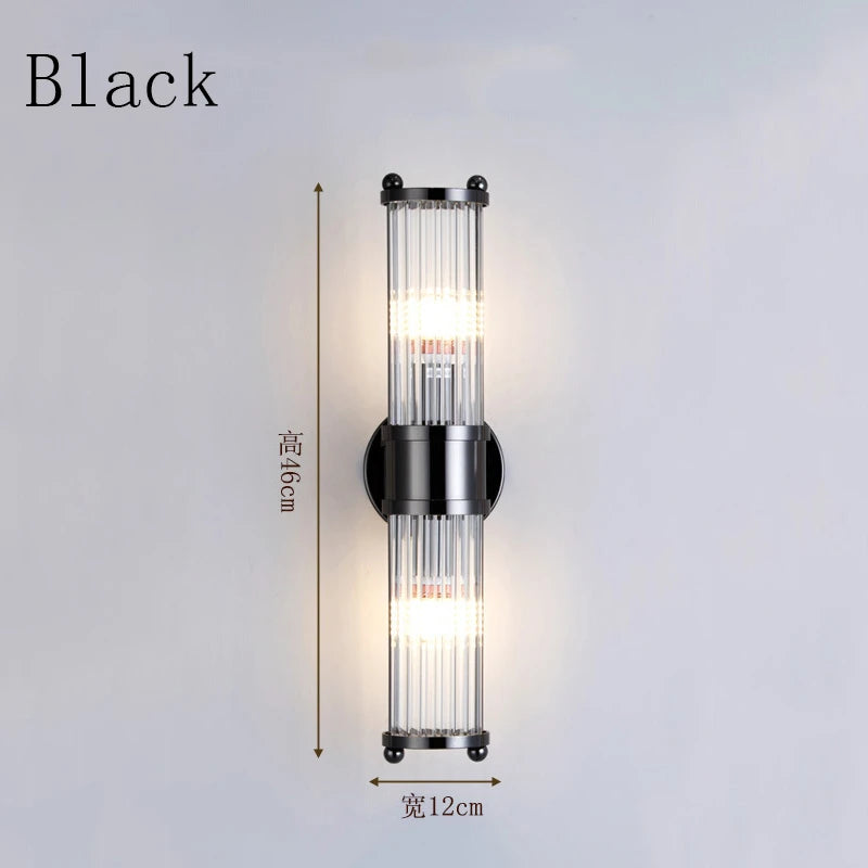 Modern Crystal Led Brass Wall Light Bedroom Living Room Corridor Dining Room Lighting Decoration Indoor Decoration Wall Lamps