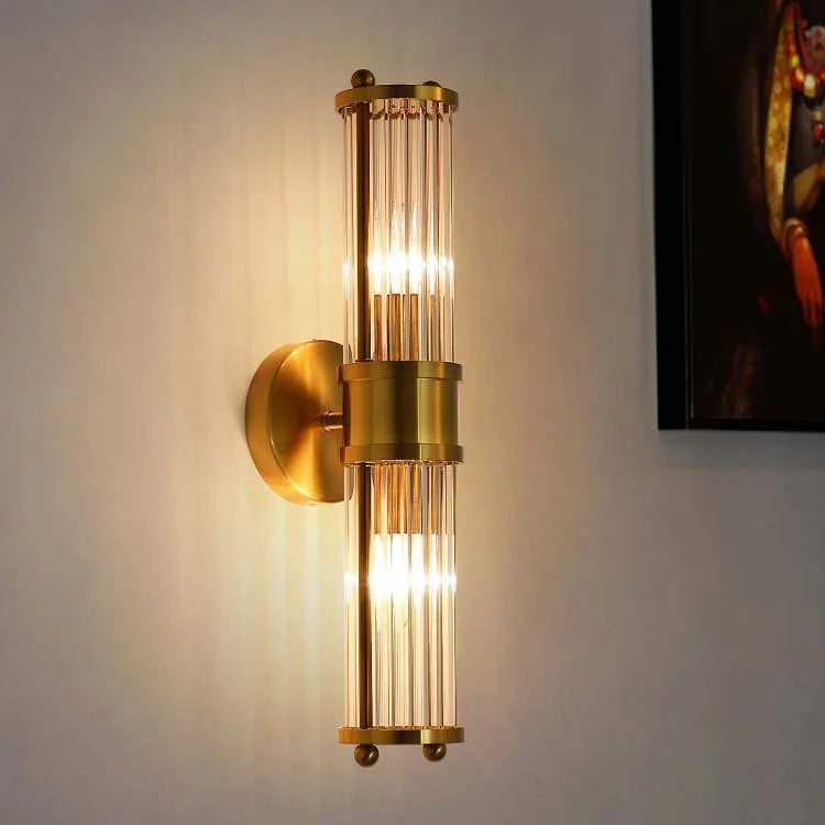 Modern Crystal Led Brass Wall Light Bedroom Living Room Corridor Dining Room Lighting Decoration Indoor Decoration Wall Lamps
