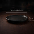 Ceramics Plate Set Home Black Plates Dishes Japanese Style Dinnerware Set Kitchen Decoration Steak Western Food Breakfast Plates