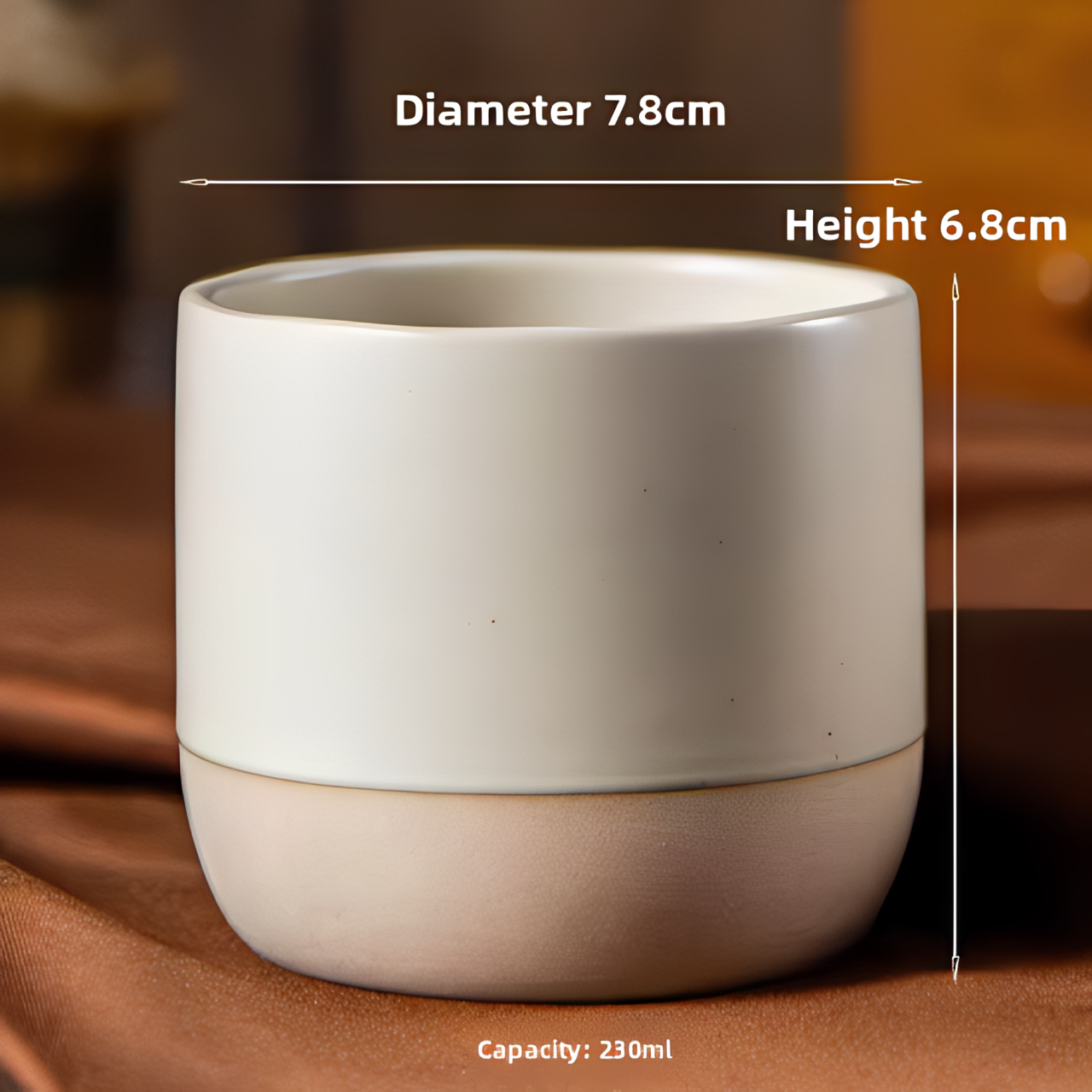 100/180/230ml Ceramic Coffee Cup Handmade Ceramic Round Japanese Tea Cup Easy To Clean BPA Free Suitable for Coffee Latte Tea